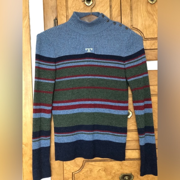 Tory Burch striped turtleneck sweater, size S - Picture 2 of 12